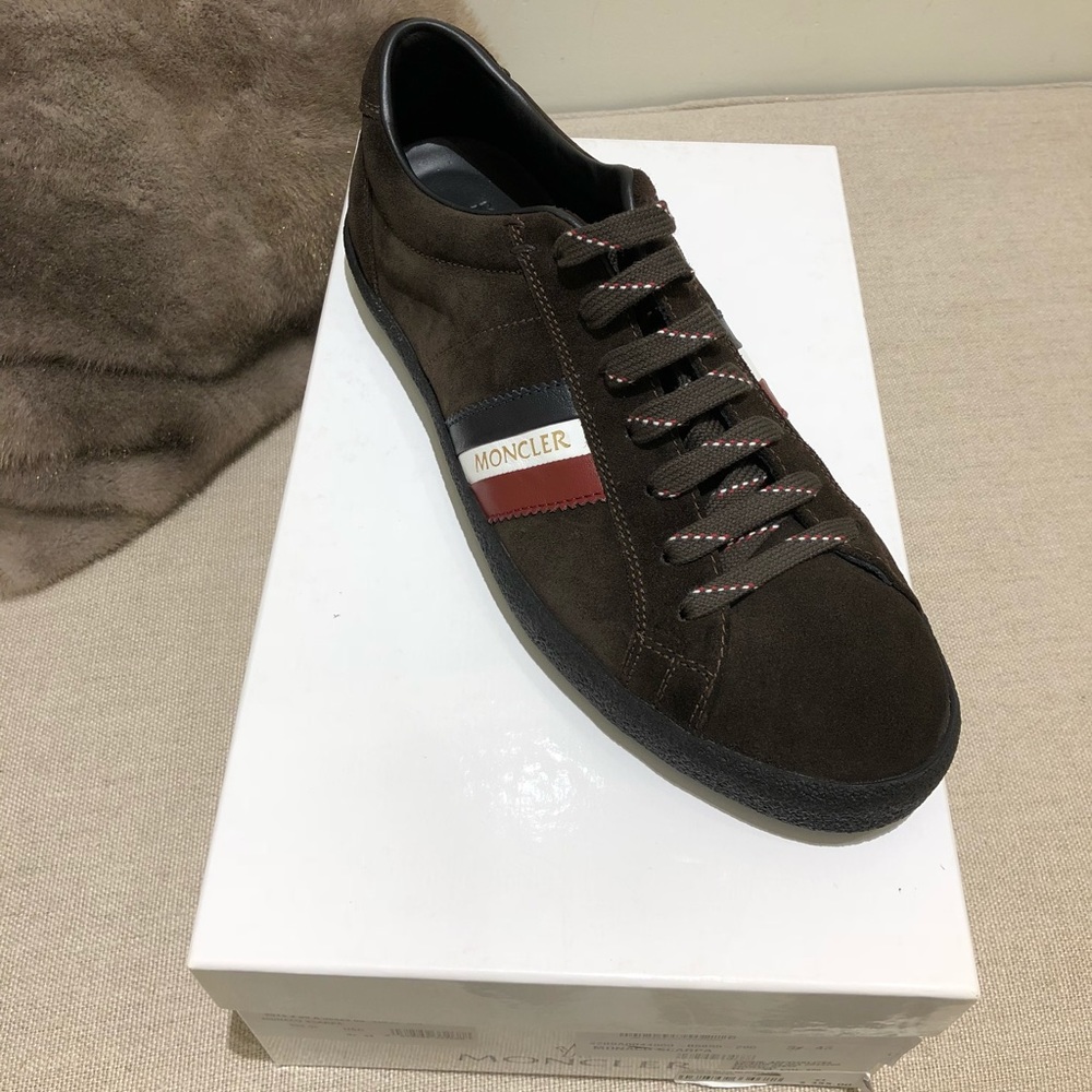 Moncler Men’s Suede “Monaco Scarpa” Sneakers